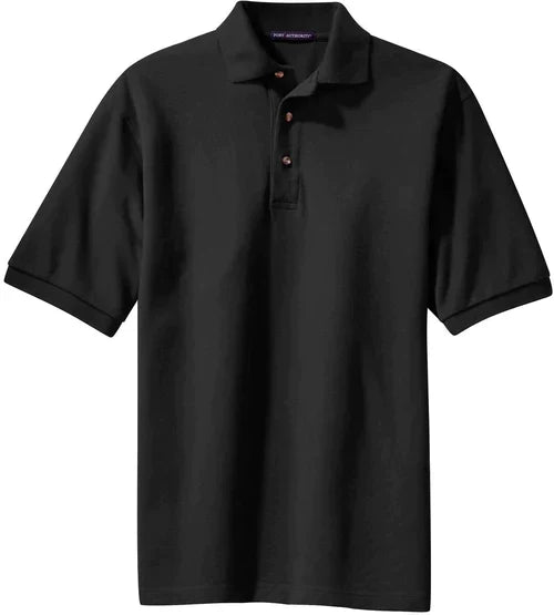 Port Authority Tall Heavyweight Cotton Pique Polo with custom logo embroidery