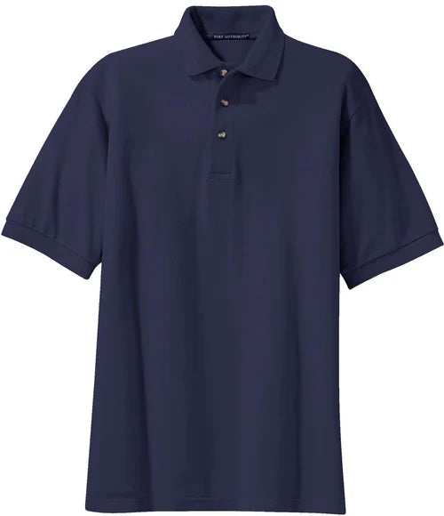 Port Authority Heavyweight Cotton Pique Polo with custom logo embroidery