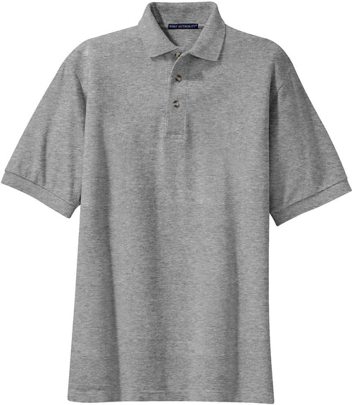 Port Authority Heavyweight Cotton Pique Polo with custom logo embroidery