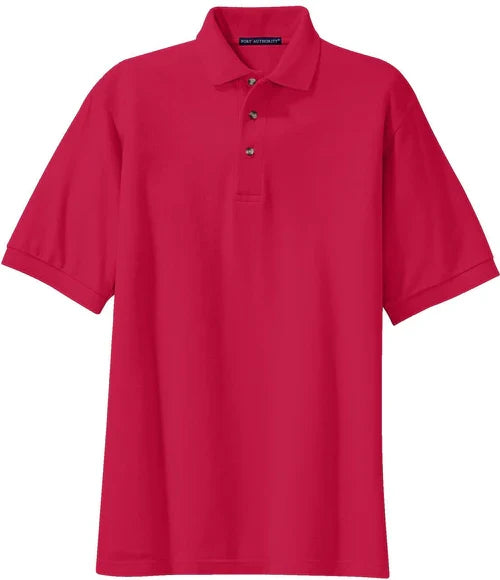 Port Authority Heavyweight Cotton Pique Polo with custom logo embroidery