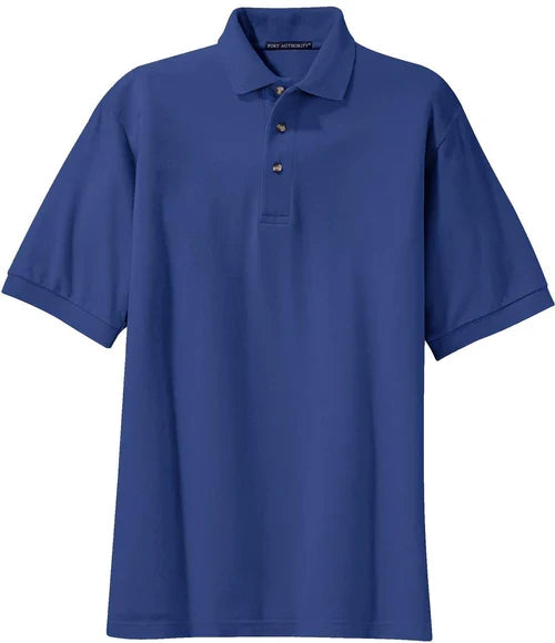 Port Authority Heavyweight Cotton Pique Polo with custom logo embroidery