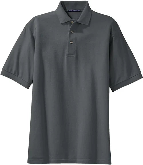 Port Authority Heavyweight Cotton Pique Polo with custom logo embroidery