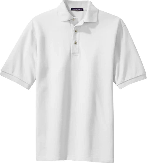 Port Authority Heavyweight Cotton Pique Polo with custom logo embroidery