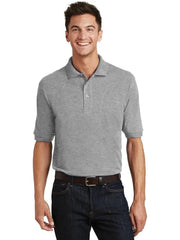 Port Authority Heavyweight Cotton Pique Polo with Pocket with custom logo embroidery