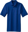 Port Authority Heavyweight Cotton Pique Polo with Pocket with custom logo embroidery