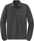 Port Authority Rapid Dry Long Sleeve Polo with custom logo embroidery