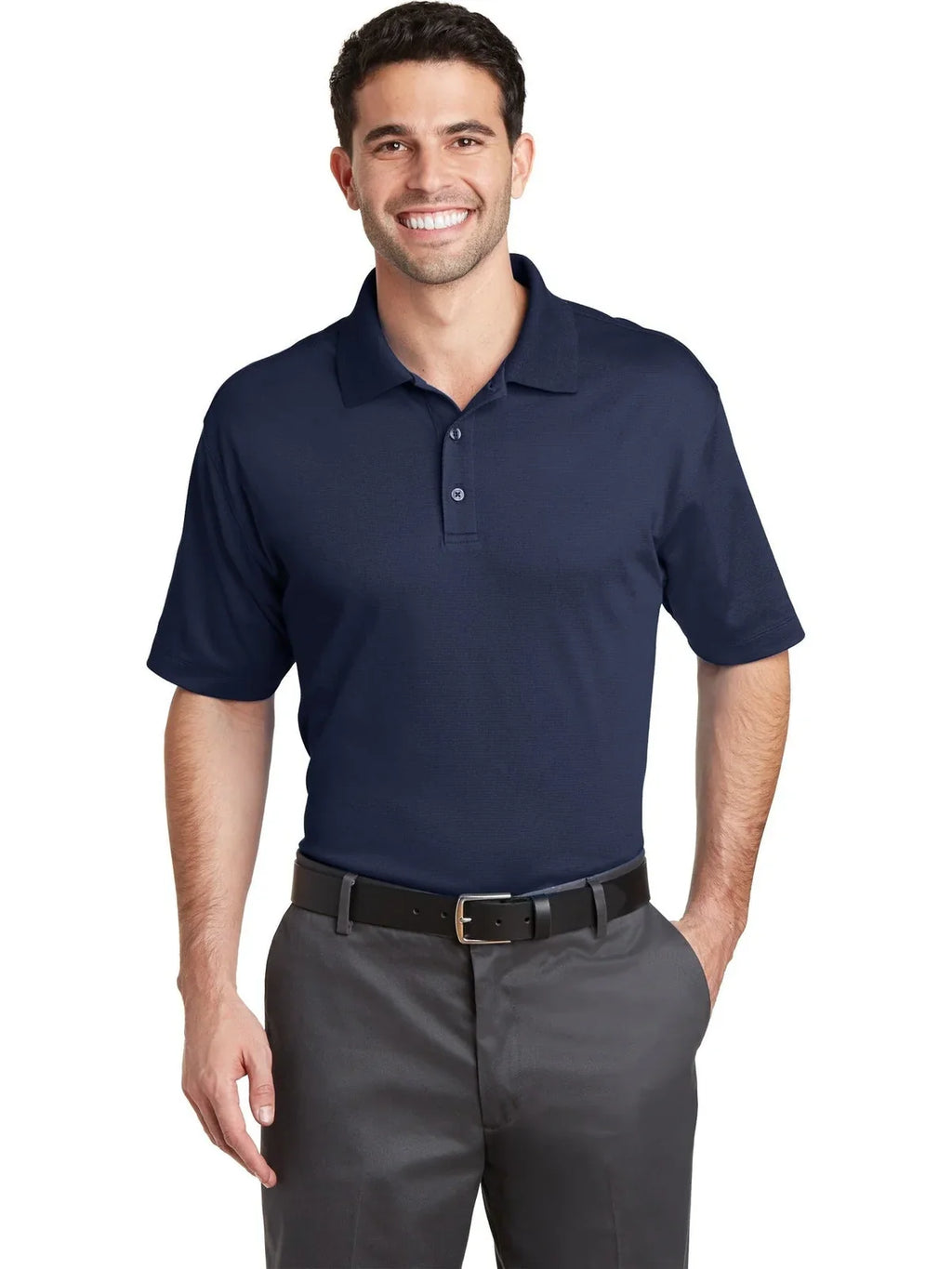 Port Authority Rapid Dry Mesh Polo with custom logo embroidery