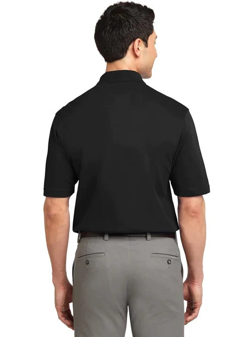 Port Authority Tall Rapid Dry Polo with custom logo embroidery