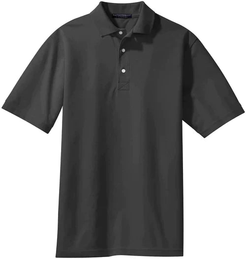 Port Authority Tall Rapid Dry Polo with custom logo embroidery