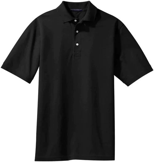Port Authority Tall Rapid Dry Polo with custom logo embroidery