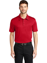Port Authority Silk Touch Performance Pocket Polo with custom logo embroidery