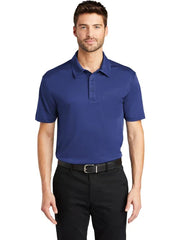 Port Authority Silk Touch Performance Pocket Polo with custom logo embroidery