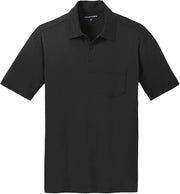 Port Authority Silk Touch Performance Pocket Polo with custom logo embroidery