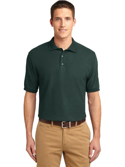 Port Authority Silk Touch Polo with custom logo embroidery
