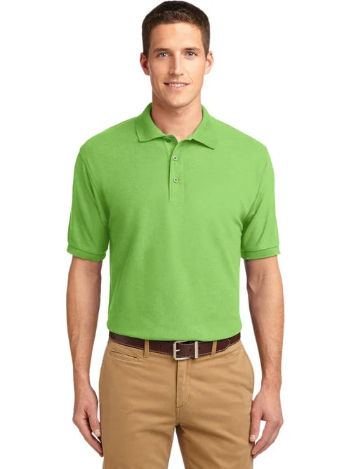 Port Authority Silk Touch Polo with custom logo embroidery