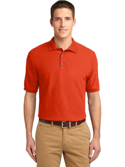Port Authority Silk Touch Polo with custom logo embroidery