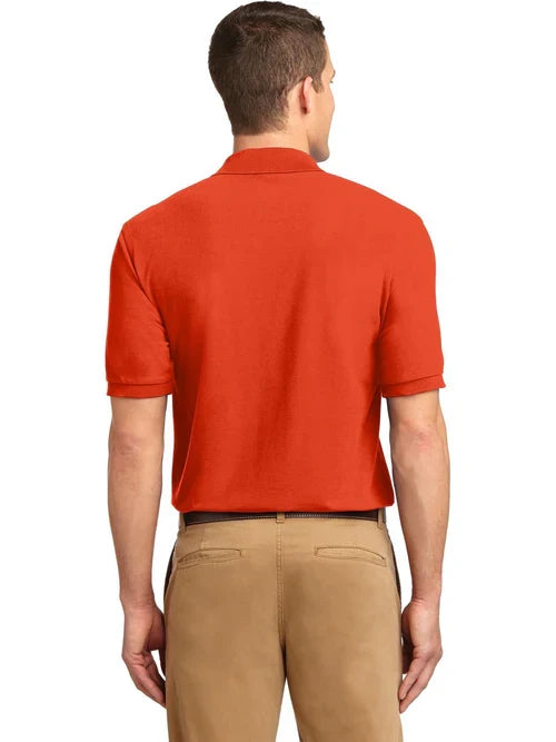 Port Authority Silk Touch Polo with custom logo embroidery