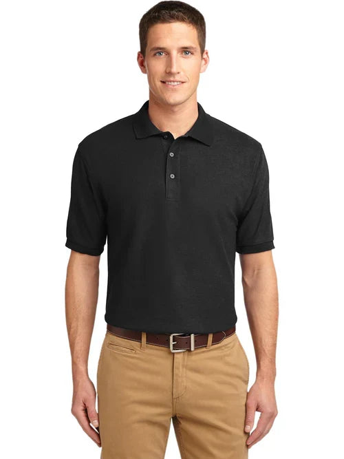 Port Authority Silk Touch Polo with custom logo embroidery