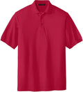 Port Authority Tall Silk Touch Polo with custom logo embroidery