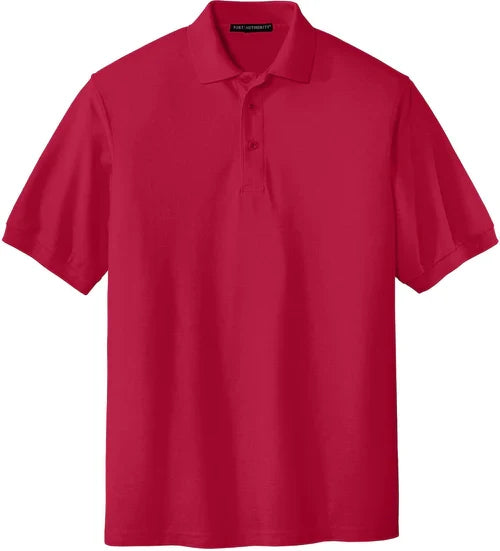 Port Authority Silk Touch Polo with custom logo embroidery