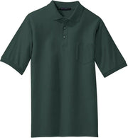 Port Authority Silk Touch Polo with Pocket with custom logo embroidery