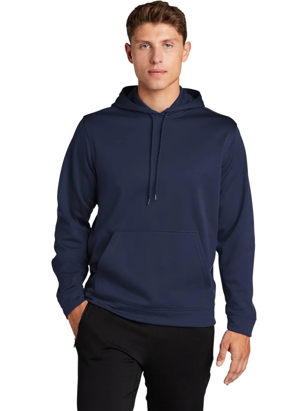 Sport-Tek Sport-Wick Fleece Hooded Pullover with custom logo embroidery