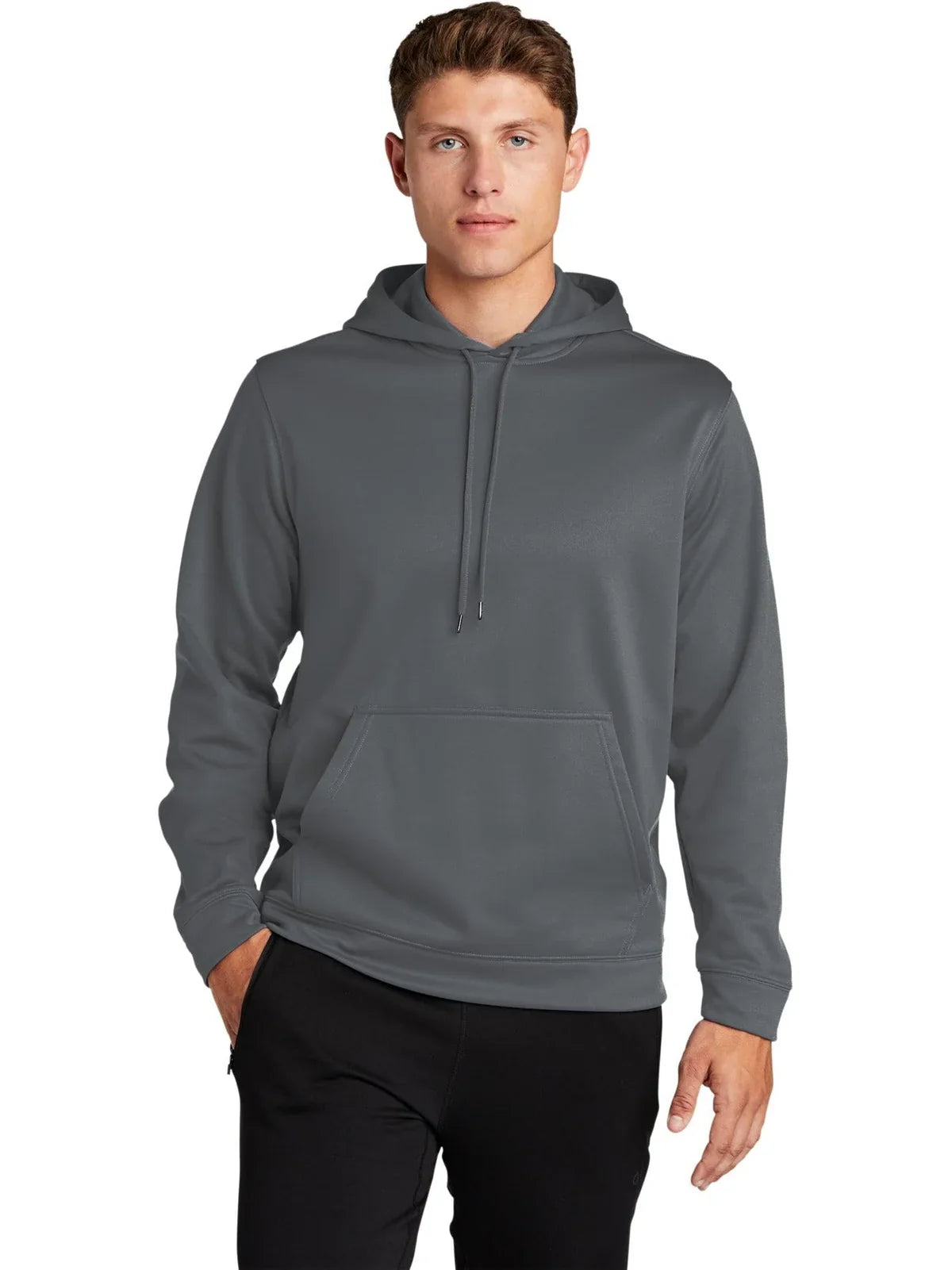 Sport-Tek Sport-Wick Fleece Hooded Pullover with custom logo embroidery