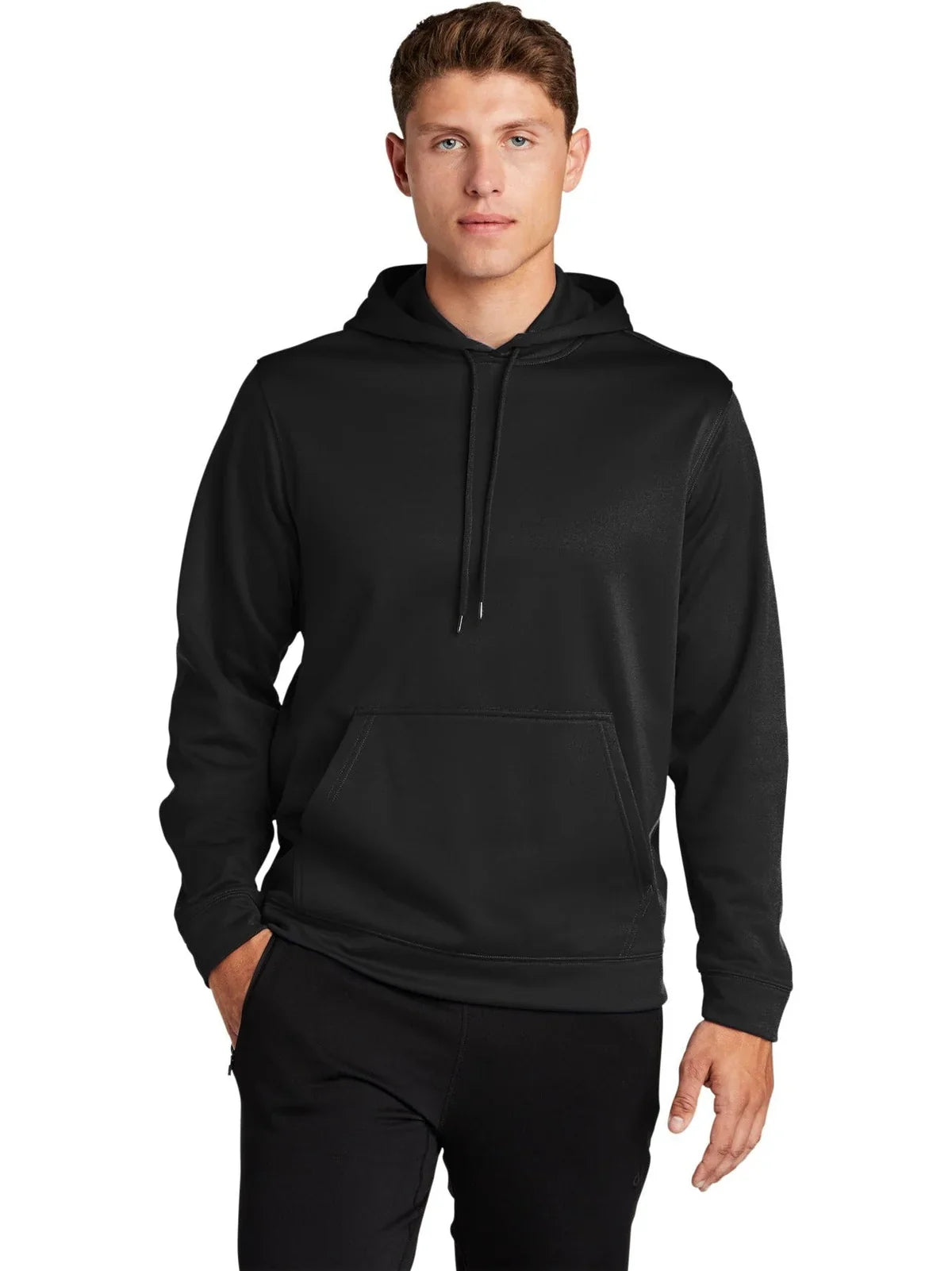 Sport-Tek Sport-Wick Fleece Hooded Pullover with custom logo embroidery