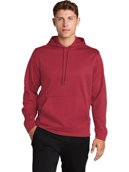 Sport-Tek Sport-Wick Fleece Hooded Pullover with custom logo embroidery