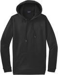 Sport-Tek Sport-Wick Fleece Hooded Pullover with custom logo embroidery