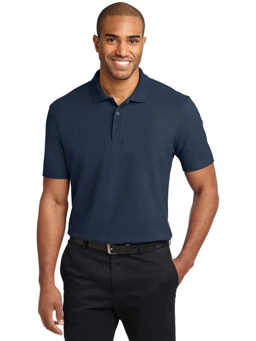 Port Authority Tall Stain-Release Polo with custom logo embroidery