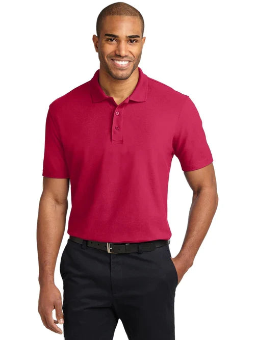 Port Authority Stain-Release Polo with custom logo embroidery