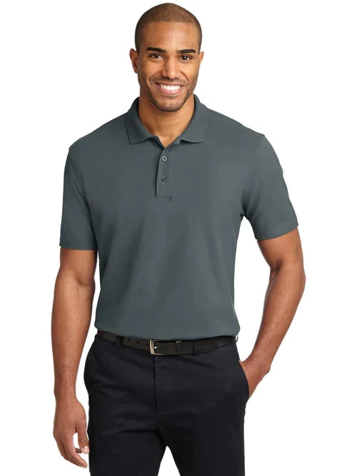 Port Authority Tall Stain-Release Polo with custom logo embroidery
