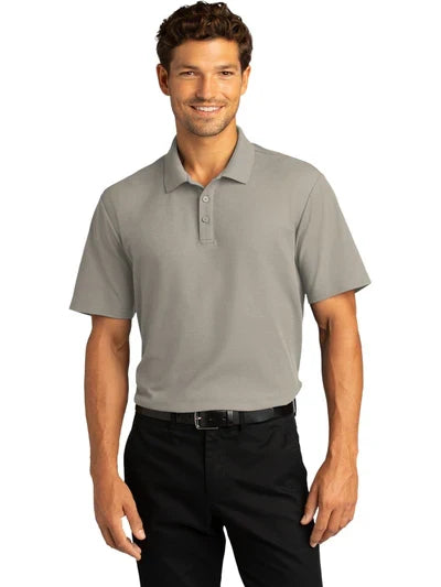 Port Authority SuperPro React Polo with custom logo embroidery