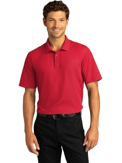 Port Authority SuperPro React Polo with custom logo embroidery