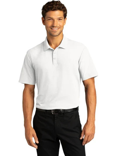 Port Authority SuperPro React Polo with custom logo embroidery