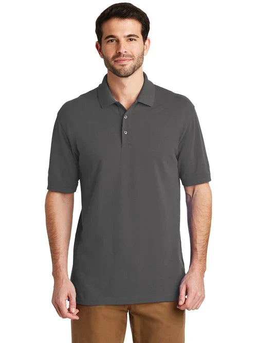 Port Authority Tall EZCotton Polo with custom logo embroidery