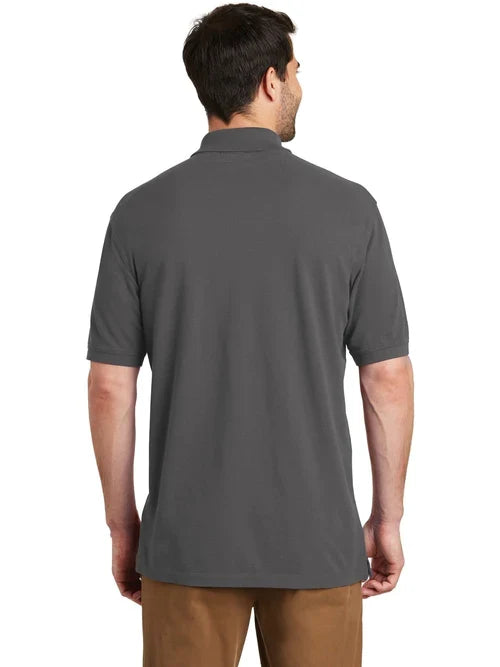 Port Authority Tall EZCotton Polo with custom logo embroidery
