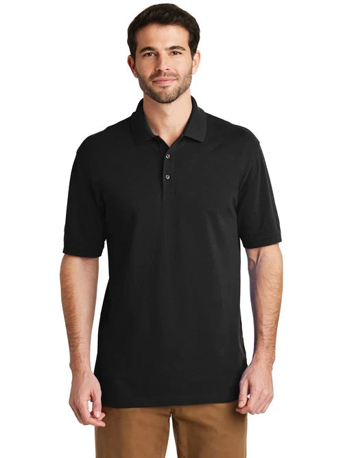 Port Authority Tall EZCotton Polo with custom logo embroidery