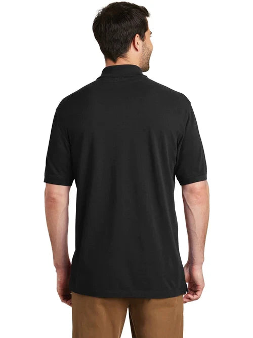 Port Authority Tall EZCotton Polo with custom logo embroidery