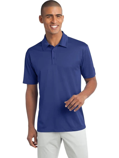 Port Authority Tall Silk Touch Performance Polo with custom logo embroidery