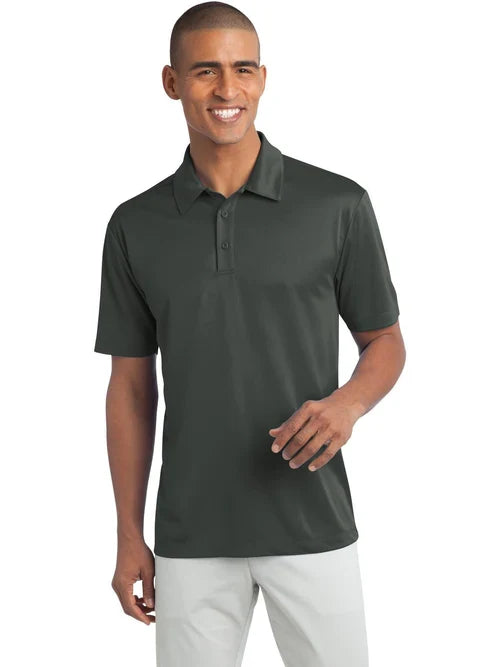 Port Authority Tall Silk Touch Performance Polo with custom logo embroidery