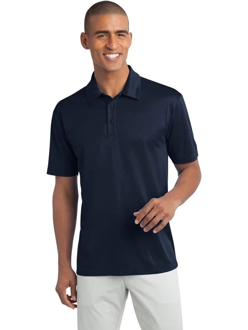 Port Authority Tall Silk Touch Performance Polo with custom logo embroidery