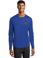 Sport-Tek PosiCharge RacerMesh Long Sleeve Tee with custom logo embroidery