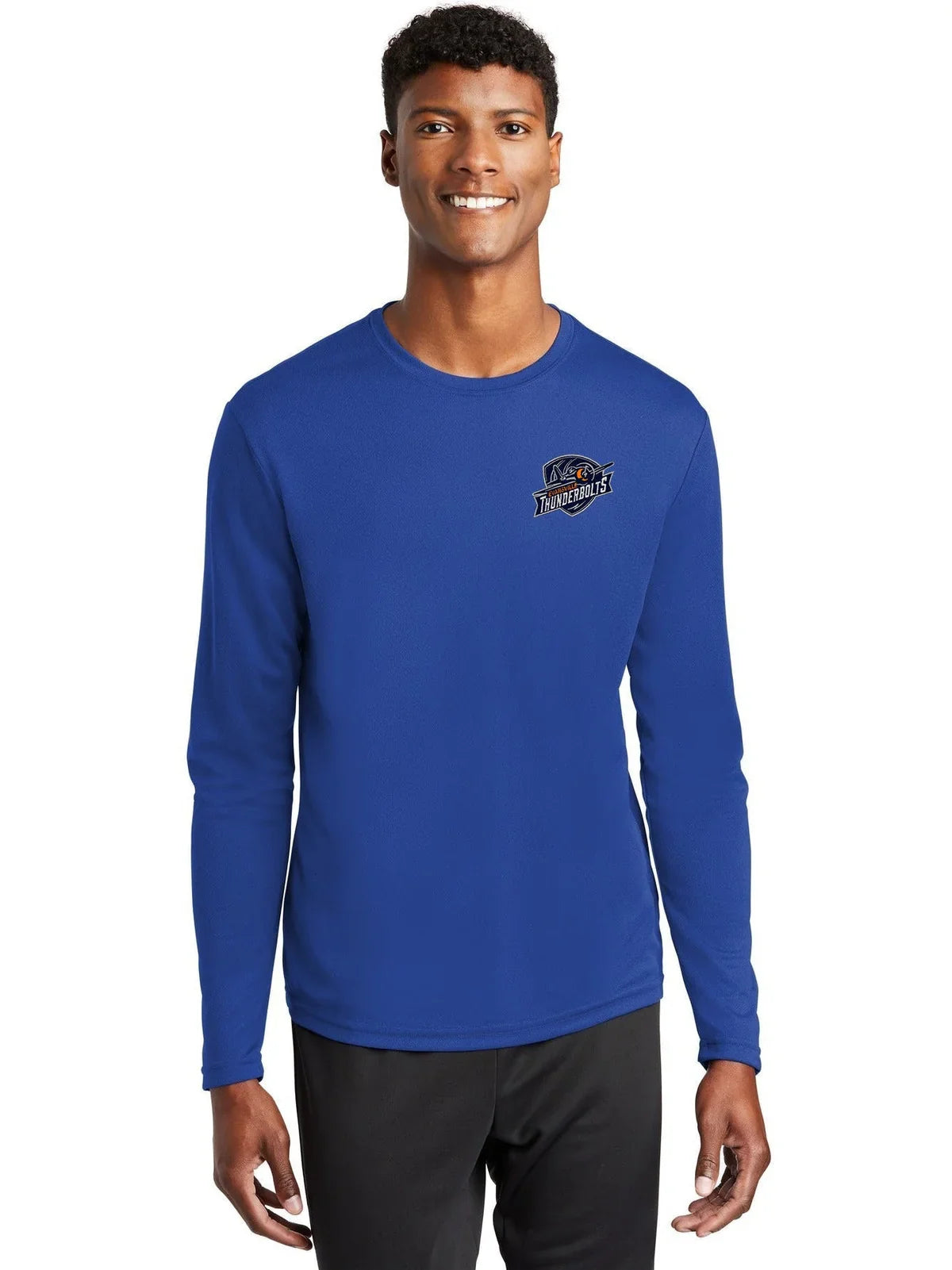 Sport-Tek PosiCharge RacerMesh Long Sleeve Tee with custom logo embroidery