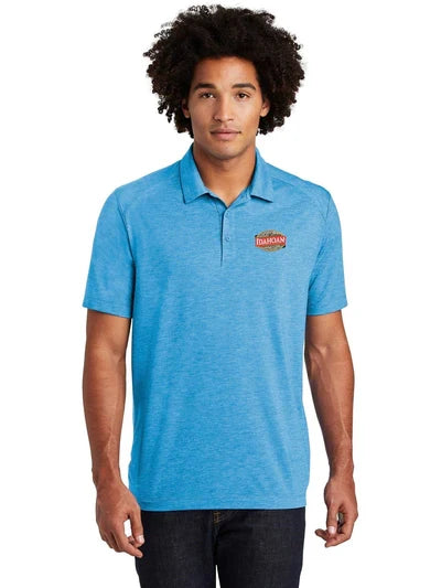 Sport-Tek PosiCharge Tri-Blend Wicking Polo with custom logo embroidery