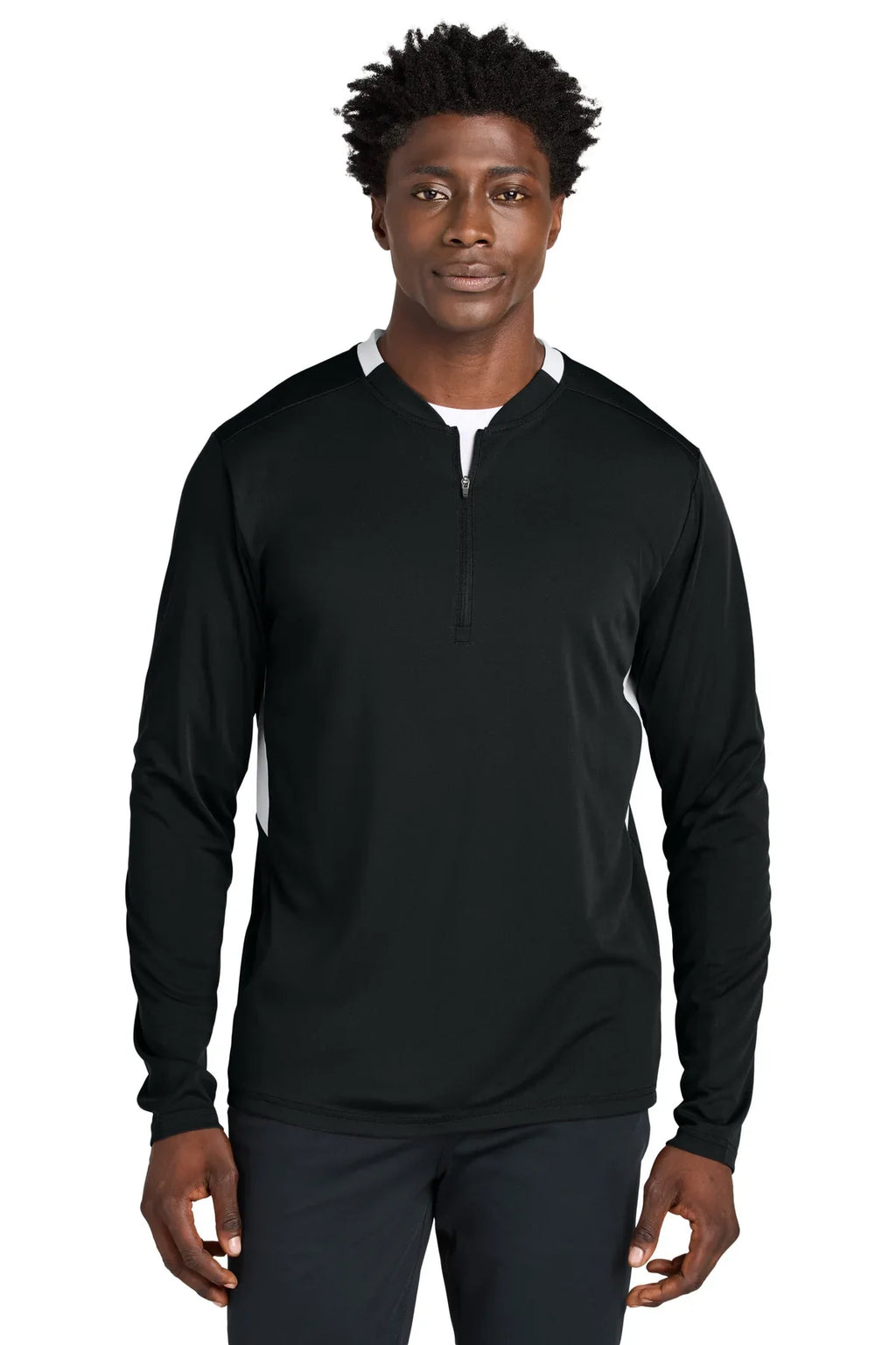 Sport-Tek Club 1/4-Zip Pullover with custom logo embroidery
