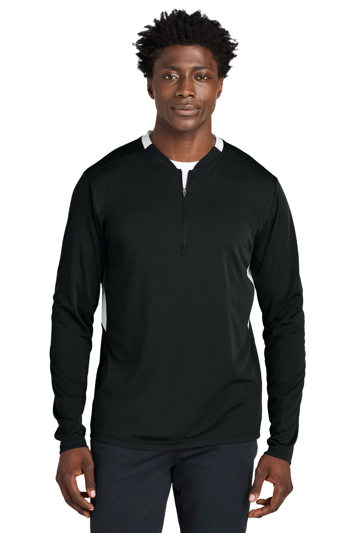 Sport-Tek Club 1/4-Zip Pullover with custom logo embroidery