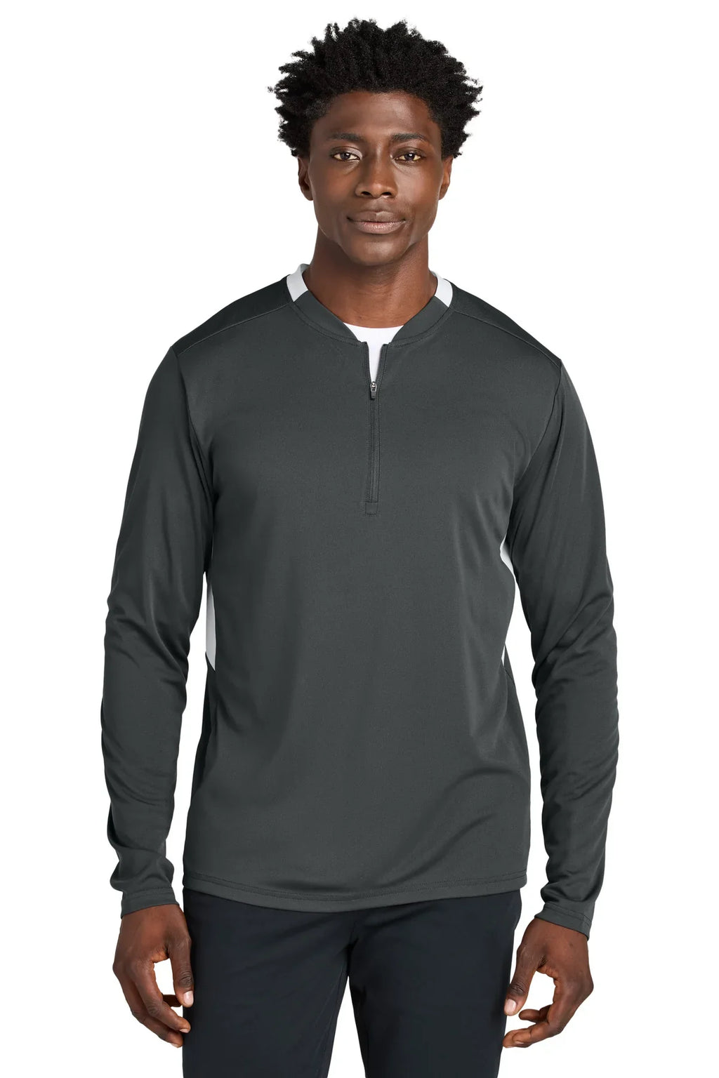 Sport-Tek Club 1/4-Zip Pullover with custom logo embroidery
