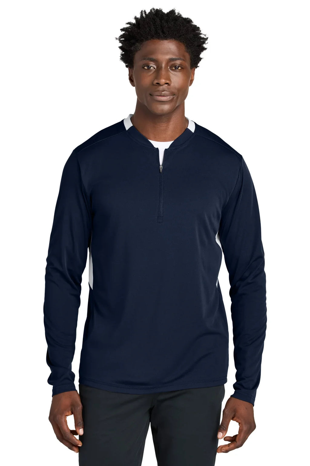 Sport-Tek Club 1/4-Zip Pullover with custom logo embroidery